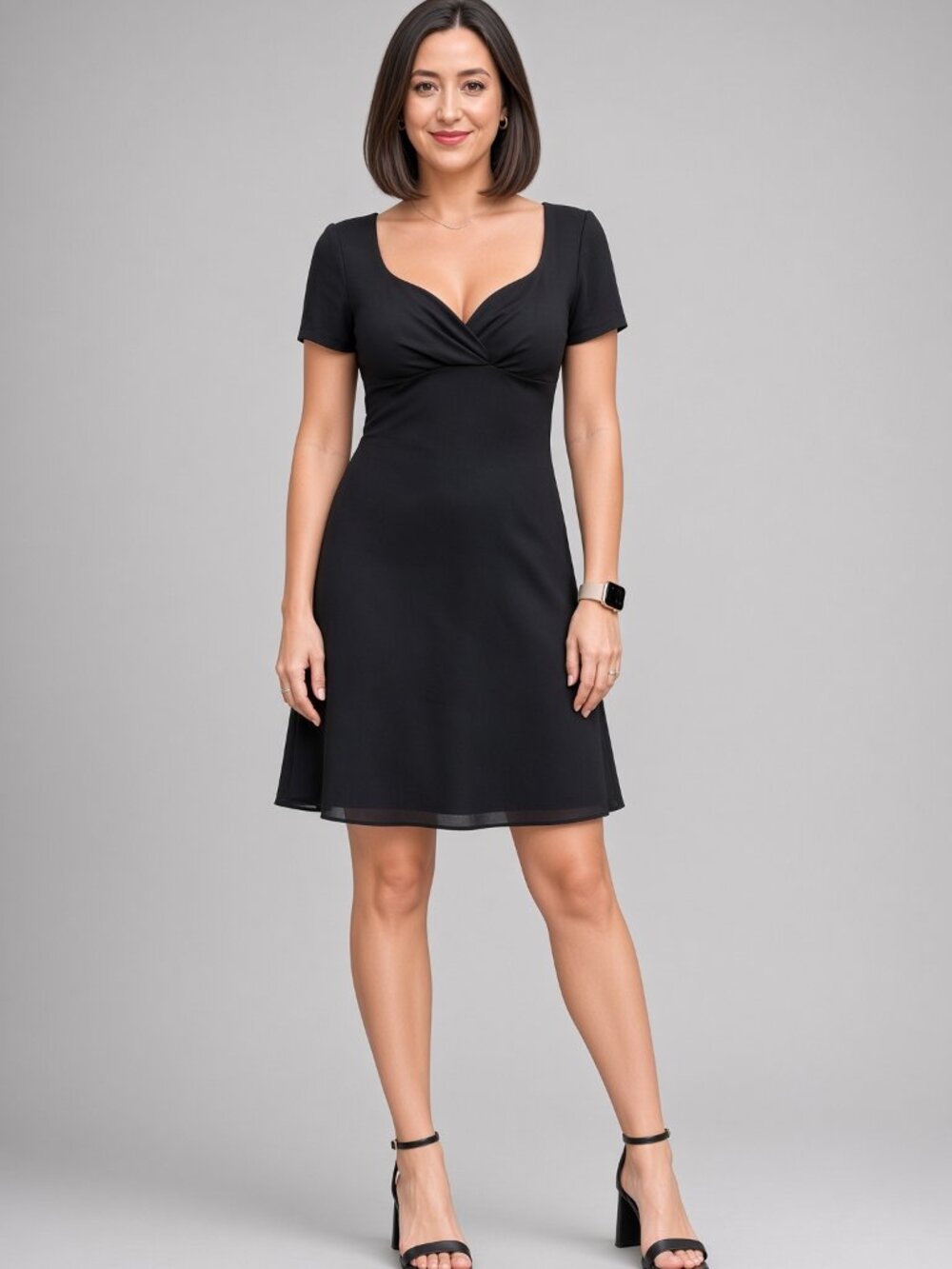 Blushe by Spiegel Vintage Little Black Dress LBD Sweetheart Size 12